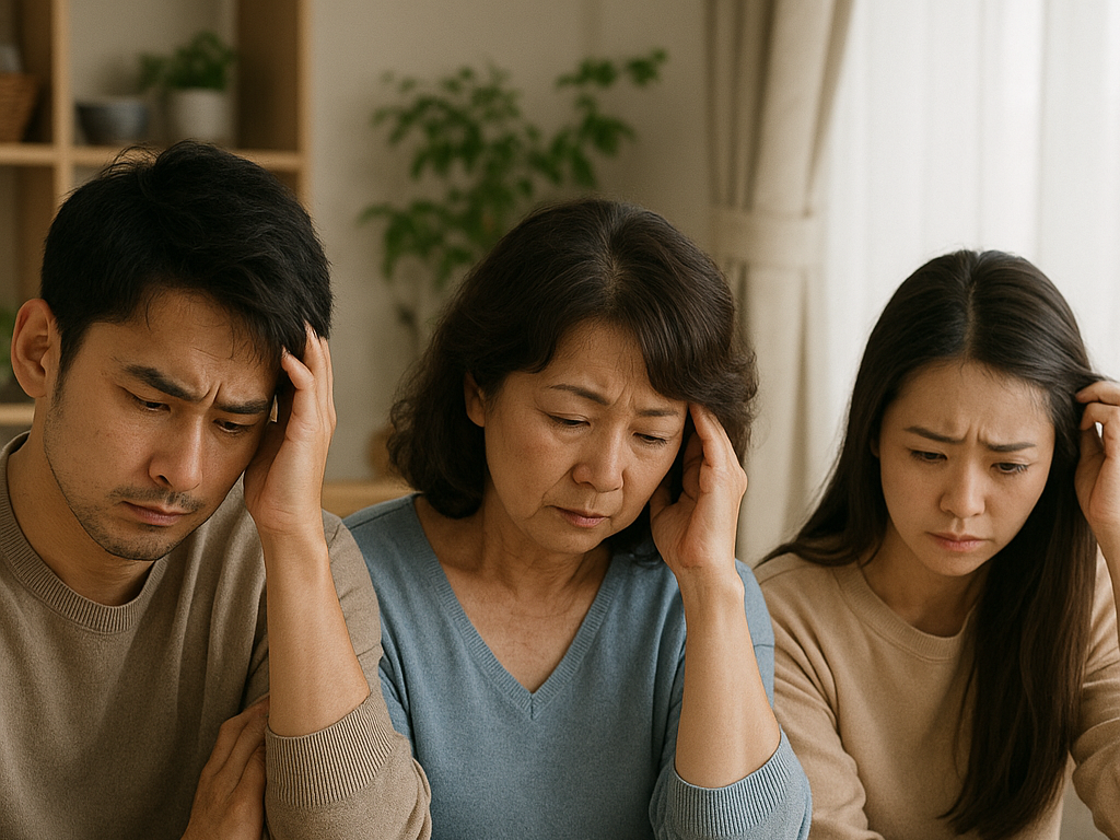 悩み家族