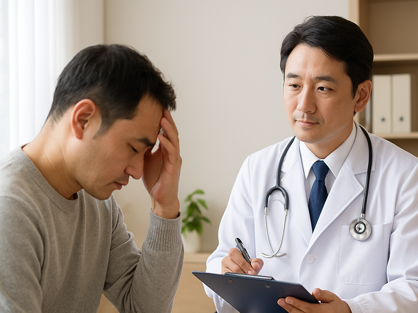 悩む男性